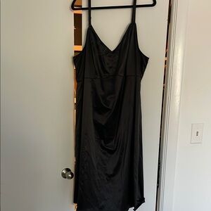 Torrid Black Midi Slip Dress